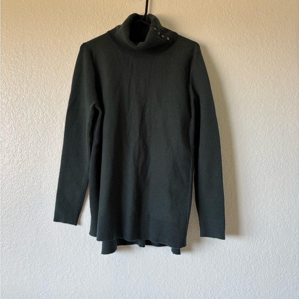 Calvin Klein olive green  Dark Green Turtleneck Sweater L/G #049